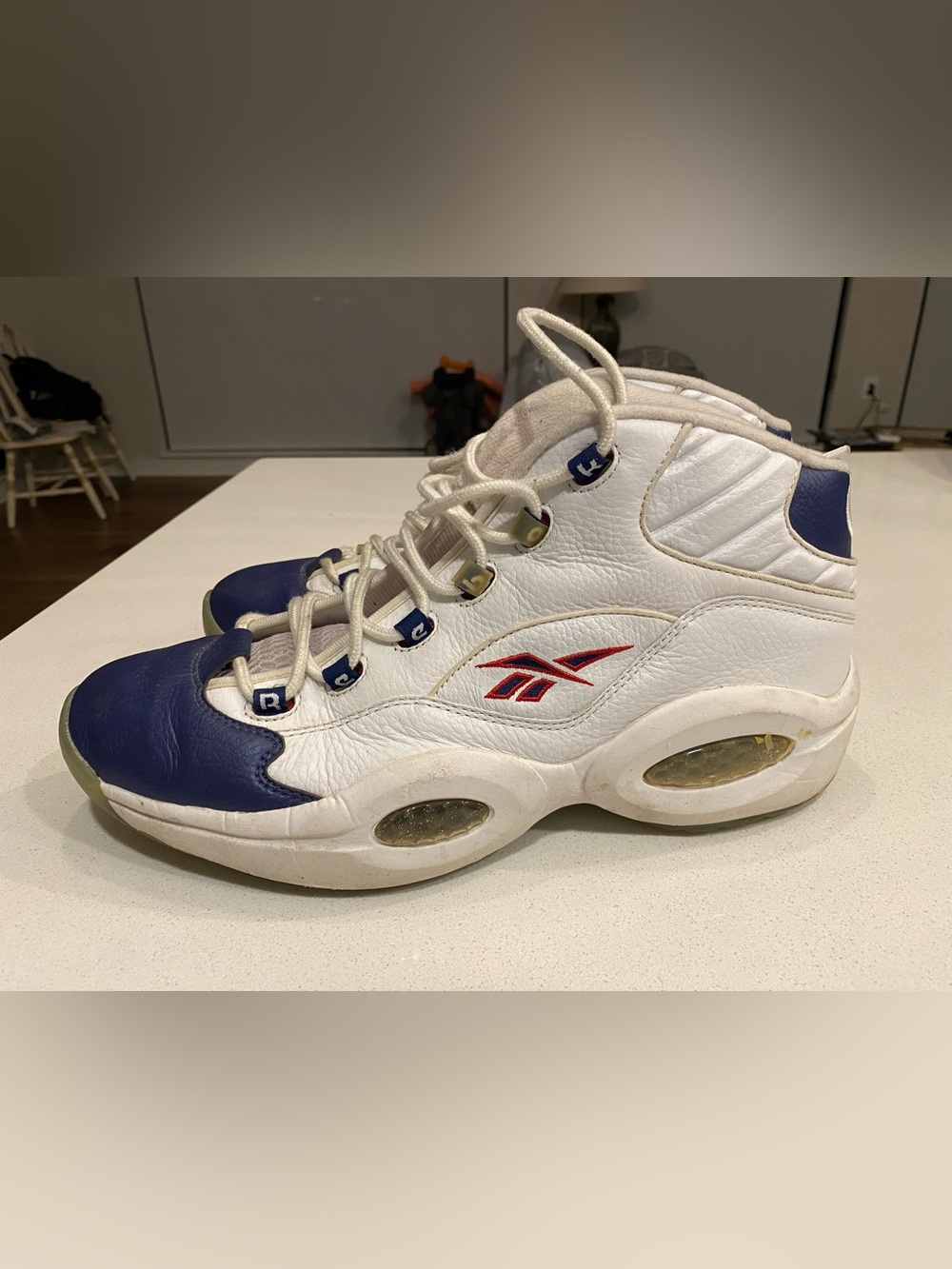 Iverson Reebok Question Blue Toe Men’s US Size 11.5